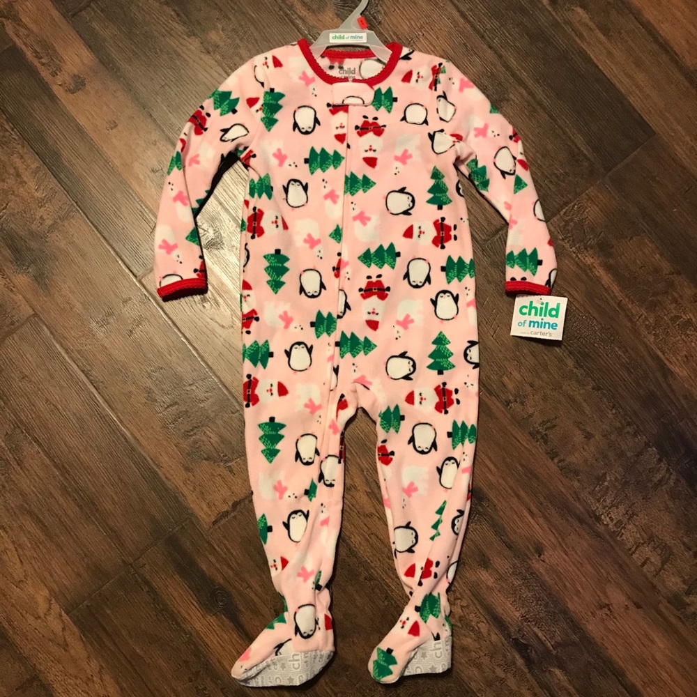 NWT Kids Christmas One Piece Pajamas